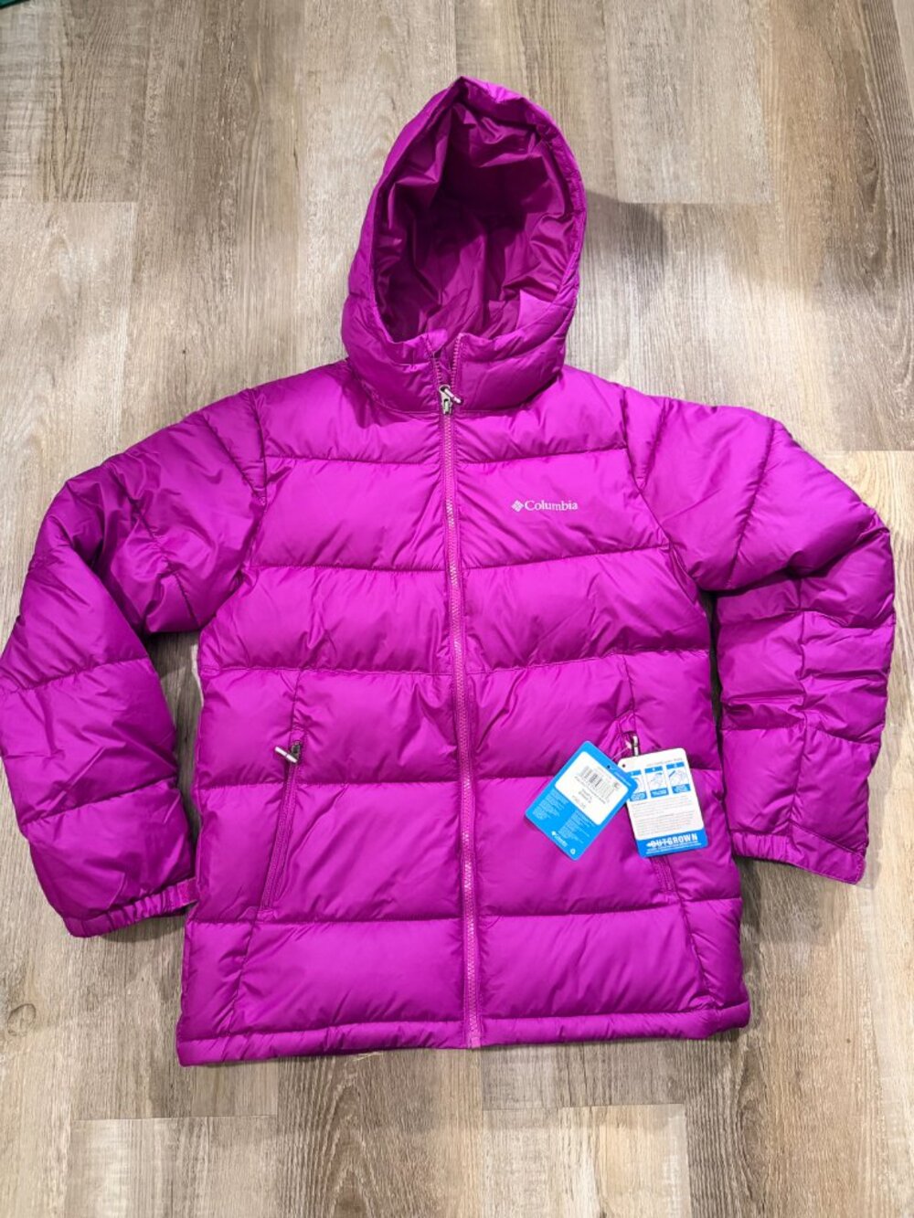 Columbia Youth Pike Lake II Hooded Jacket Magenta, MSRP $90, Different Sizes